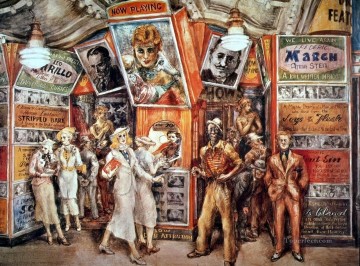 100 Great Art Painting - Reginald Marsh Twenty Cent Movie
